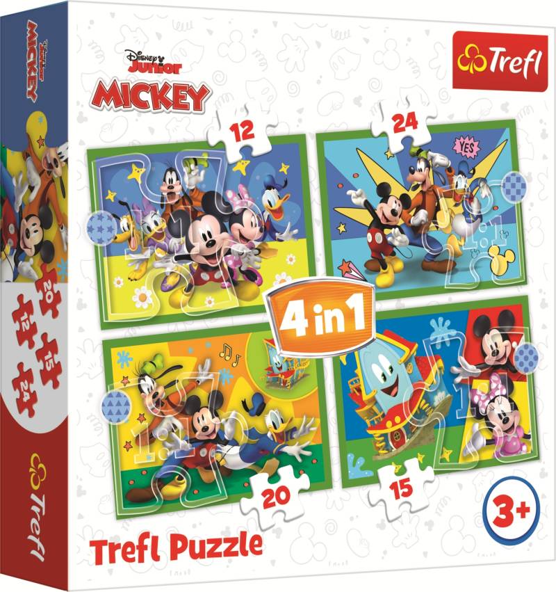 Trefl 4 Puzzles - Unter den Freunden 12 Teile Puzzle Trefl-34616 von Trefl