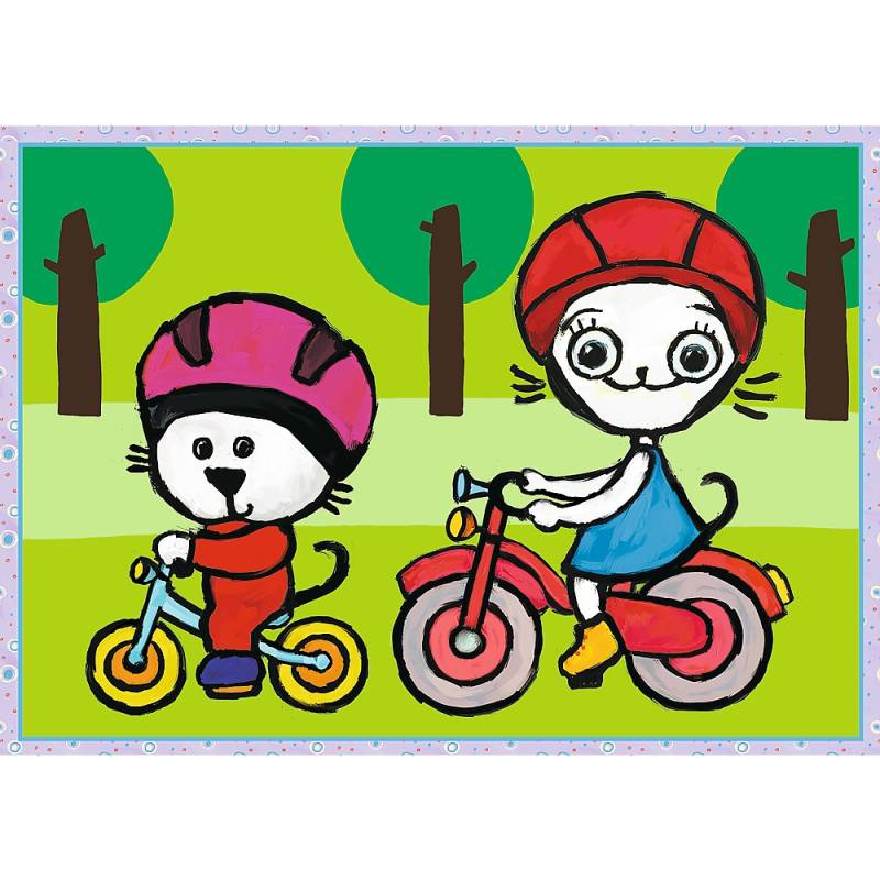 Trefl 4 in 1 - Kittykit day (12-15-20-24 Pièces) 12 Teile Puzzle Trefl-34372 von Trefl