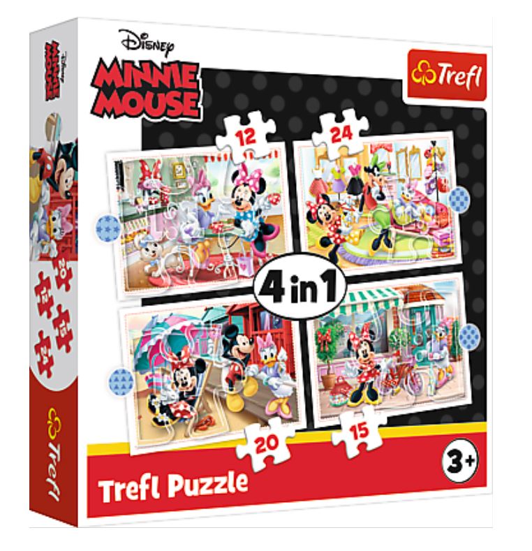 Trefl 4 in 1 - Minnie with Friends 12 Teile Puzzle Trefl-34355 von Trefl