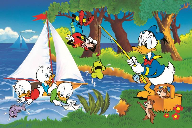 Trefl 40-Jähriges Jubiläum Trefl - Abenteuer Am See - Disney Standard Charaktere 160 Teile Puzzle Trefl-40053 von Trefl