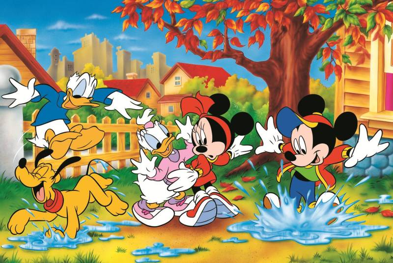 Trefl 40-Jähriges Jubiläum Trefl - Spielen In Pfützen - Disney Mickey Mouse And Friends 160 Teile Puzzle Trefl-40055 von Trefl