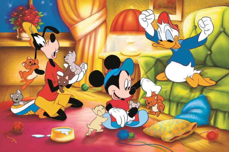 Trefl 40 Jahre Trefl - Micky Maus Und Co. 600 Teile Puzzle Trefl-37601 von Trefl