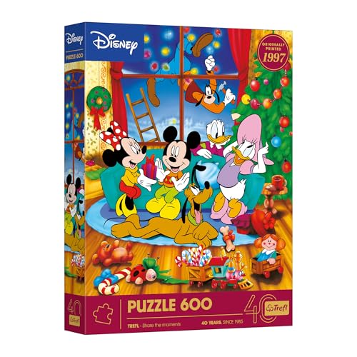 Trefl - 40-jähriges Jubiläum von Trefl: Disney, Mickey Mouse und Freunde - Weihnachten - Puzzle 600 - mit Figuren aus klassischen Disney-Zeichentrickfilmen, für Erwachsene und Kinder ab 14 Jahren Trefl - 40-jähriges Jubiläum von Trefl: Disney, Mickey Mouse und Freunde - Weihnachten - Puzzle 600 - mit Figuren aus klassischen Disney-Zeichentrickfilmen, für Erwachsene und Kinder ab 14 Jahren von Trefl