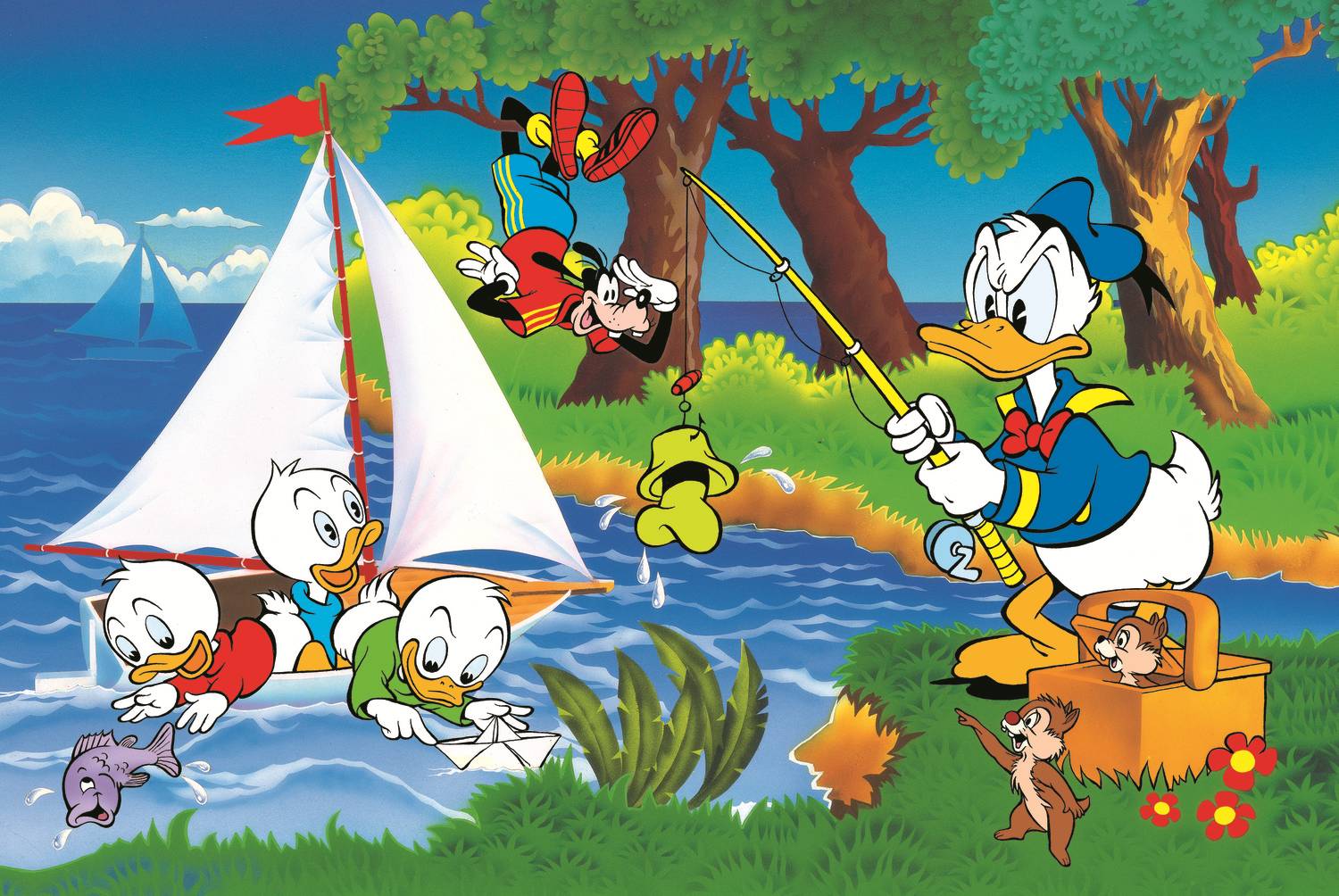 Trefl 40th anniversary Trefl - Lakeside adventure - Disney Standard Characters 160 Teile Puzzle Trefl-40053 von Trefl