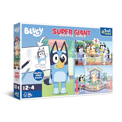 Trefl 42010 Bluey, Abenteuer mit Bluey Kinderpuzzle, Mehrfarbig Trefl 42010 Bluey, Abenteuer mit Bluey Kinderpuzzle, Mehrfarbig von Trefl