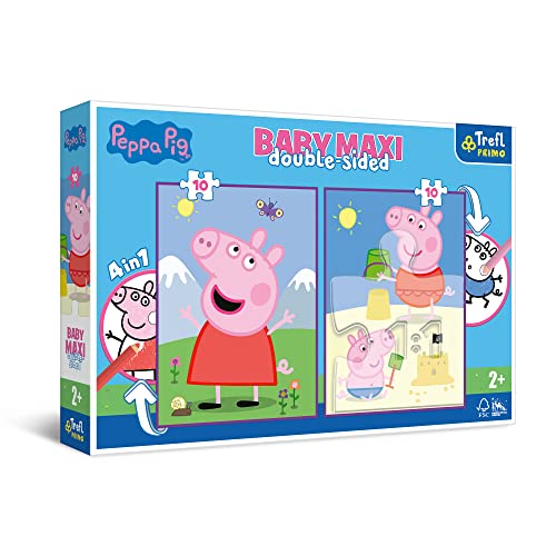 Primo Baby Maxi Puzzle + Malvorlage 2x10 Teile Peppa Pig Primo Baby Maxi Puzzle + Malvorlage 2x10 Teile Peppa Pig von Trefl