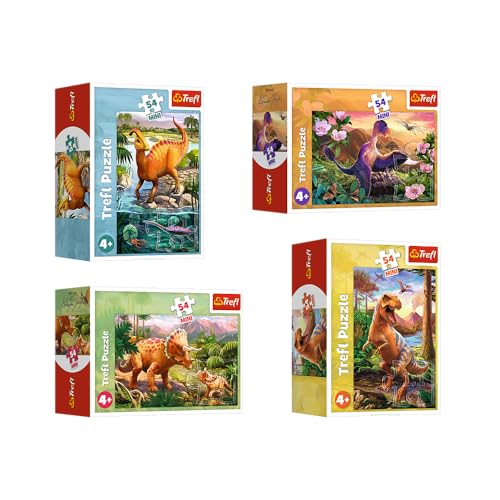 Trefl 54194" 54 Mini - Außergewöhnliche Dinosaurier von Trefl