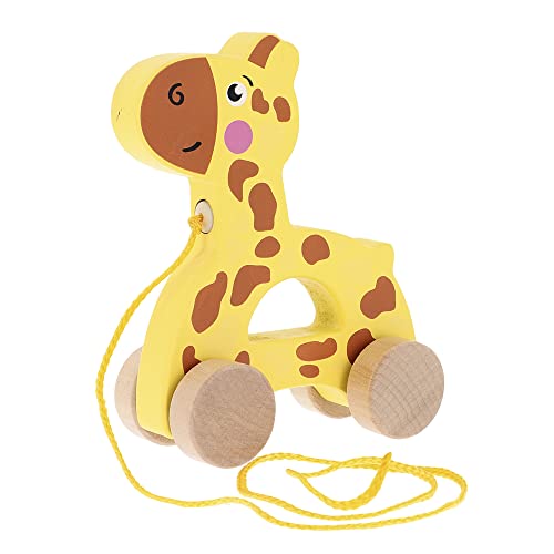 Trefl - Gina The Giraffe, Wooden Toys - Holzspielzeug, Giraffe auf Rädern, Zugschnur, Umweltfreundliches Naturholz, sicheres Spielzeug für Jahre, für Kinder ab 12 Monaten Trefl - Gina The Giraffe, Wooden Toys - Holzspielzeug, Giraffe auf Rädern, Zugschnur, Umweltfreundliches Naturholz, sicheres Spielzeug für Jahre, für Kinder ab 12 Monaten von Trefl