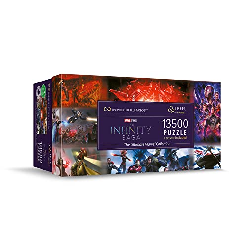 Trefl 81024 13500 Teile, Großes Puzzle, Dickste Pappe, Bio, EKO, Collage mit Superhelden, Unterhaltung für Erwachsene und Kinder ab 12 Jahren, Marvel, The Ultimate Marvel Collection Trefl 81024 13500 Teile, Großes Puzzle, Dickste Pappe, Bio, EKO, Collage mit Superhelden, Unterhaltung für Erwachsene und Kinder ab 12 Jahren, Marvel, The Ultimate Marvel Collection von Trefl
