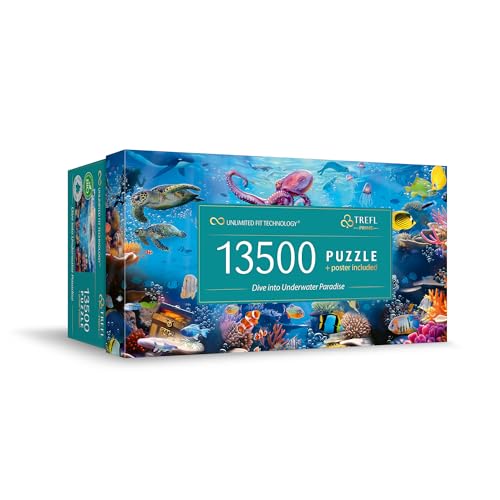 Trefl Prime - Puzzle UFT: Dive into Underwater Paradise - 13500 Teile, Großes Puzzle das den Bunten Meeresboden Zeigt, Dickster Karton, Bio, EKO, Unterhaltung für Erwachsene und Kinder ab 12 Jahren von Trefl