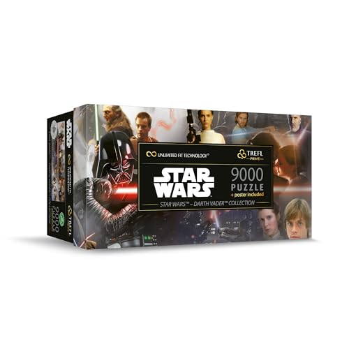 Trefl Prime - Puzzle UFT: Star Wars, Darth Vader Collection - 9000 Teile, Großes Spiel, Dickster Karton, Bio, EKO, Unterhaltung für Erwachsene und Kinder ab 12 Jahren, Mehrfabrig von Trefl