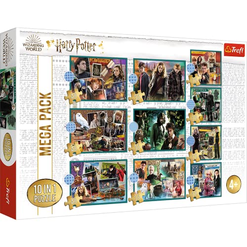 Trefl 90392 10-in-1-Puzzle 10 20 bis 48 Elementen-Puzzle mit den Helden Films Verschiedene Schwierigkeitsgrade Unterhaltung für Kinder ab 4 Jahren, Colorful, Weiß/Flyaway Orchidee von Trefl
