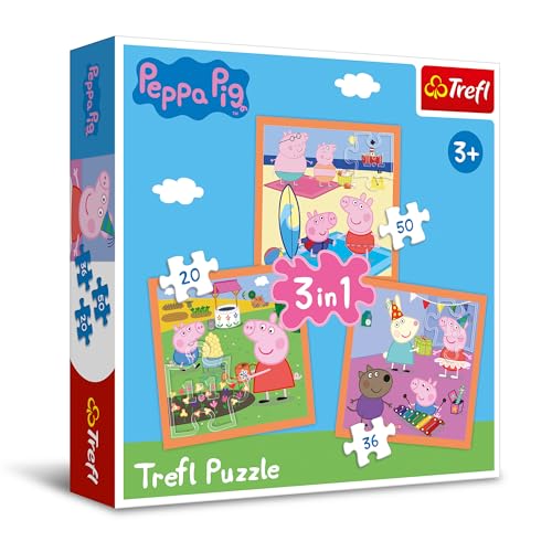 Trefl 916 34852 EA 3 in 1 Peppa Pig, red Trefl 916 34852 EA 3 in 1 Peppa Pig, red von Trefl