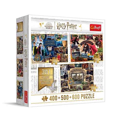 Trefl 91827 Harry Potter Hochelement-Puzzle, Mehrfarbig von Trefl