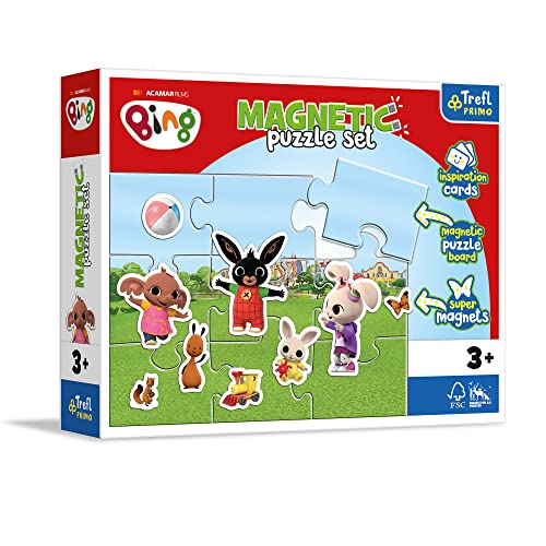 Trefl 93165 farbigen Magneten, Szeneninspirationskarten, mit Märchenfiguren, Spaß für Kinder ab 3 Jahren, Magnetisches Puzzle-Set: Bing, Die lustige Welt von Bing Trefl 93165 farbigen Magneten, Szeneninspirationskarten, mit Märchenfiguren, Spaß für Kinder ab 3 Jahren, Magnetisches Puzzle-Set: Bing, Die lustige Welt von Bing von Trefl
