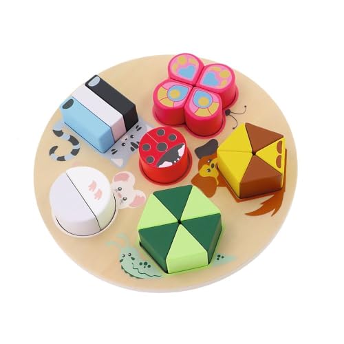Trefl - Animal Team, Wooden Toys - Holzspielzeug, Früchte Stapel, Bunte Blöcke und Unterlage für einfache Verlegung, Umweltfreundliches Naturholz, für Kinder ab 18 Monate Trefl - Animal Team, Wooden Toys - Holzspielzeug, Früchte Stapel, Bunte Blöcke und Unterlage für einfache Verlegung, Umweltfreundliches Naturholz, für Kinder ab 18 Monate von Trefl
