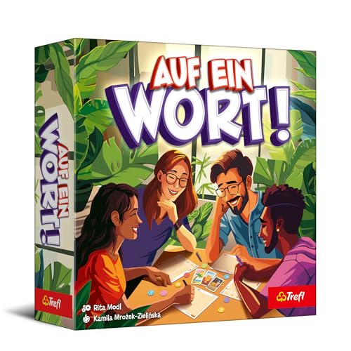Trefl - Auf ein Wort! - Familien-Wortspiel, Emotionales Spiel, für Erwachsene und Kinder ab 8 Jahren, Mehrfabrig Trefl - Auf ein Wort! - Familien-Wortspiel, Emotionales Spiel, für Erwachsene und Kinder ab 8 Jahren, Mehrfabrig von Trefl