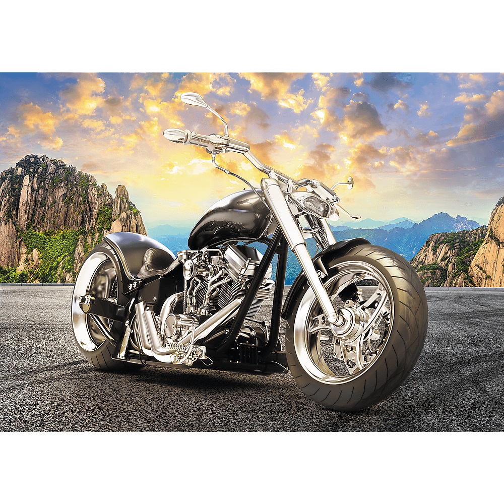 Trefl Black Motorcycle 500 Teile Puzzle Trefl-37384 von Trefl