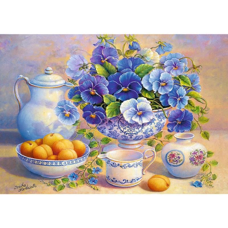 Trefl Blue Bouquet 1000 Teile Puzzle Trefl-10466 von Trefl