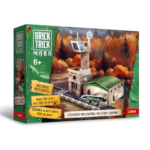 Trefl - Brick Trick Moro: Militärflughafen/Military Airport - Bauen mit Ziegelsteinen, ÖKO Ziegelsteine, 360 Bausteine, Wiederverwendbar, Militär-Kreativset für Kinder ab 6 Jahren Trefl - Brick Trick Moro: Militärflughafen/Military Airport - Bauen mit Ziegelsteinen, ÖKO Ziegelsteine, 360 Bausteine, Wiederverwendbar, Militär-Kreativset für Kinder ab 6 Jahren von Trefl