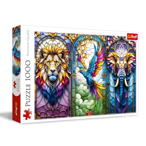 Trefl - Buntglasfenster: Tiere - Puzzle mit 1000 Teilen - EIN Puzzle mit einem wunderschönen Buntglasfenster mit exotischen Tieren, für Erwachsene und Kinder ab 14 Jahren Trefl - Buntglasfenster: Tiere - Puzzle mit 1000 Teilen - EIN Puzzle mit einem wunderschönen Buntglasfenster mit exotischen Tieren, für Erwachsene und Kinder ab 14 Jahren von Trefl