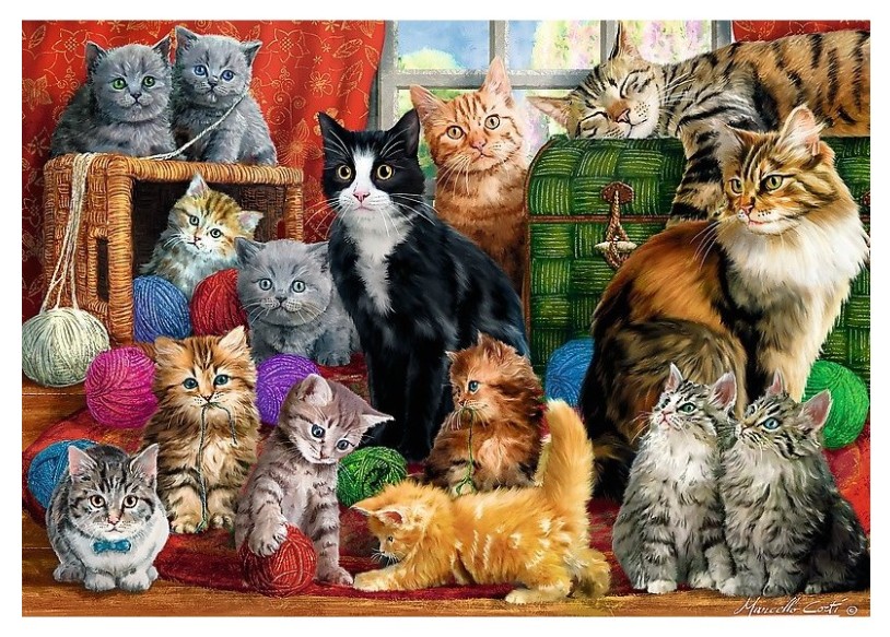 Trefl Cats Meeting 1000 Teile Puzzle Trefl-10555 von Trefl