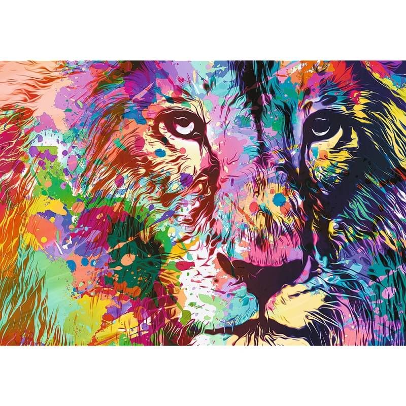 Trefl Colorful Lion 1000 Teile Puzzle Trefl-10707 von Trefl