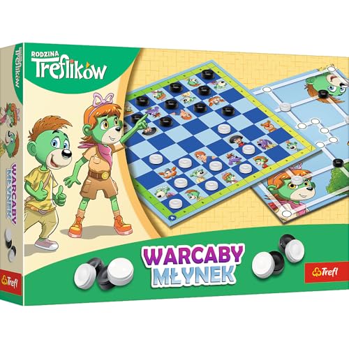 Trefl Dame und Grinder Familie Brettspiel mit Helden Märchen Familie Treflik für Kinder ab 6 Jahren Trefl Dame und Grinder Familie Brettspiel mit Helden Märchen Familie Treflik für Kinder ab 6 Jahren von Trefl