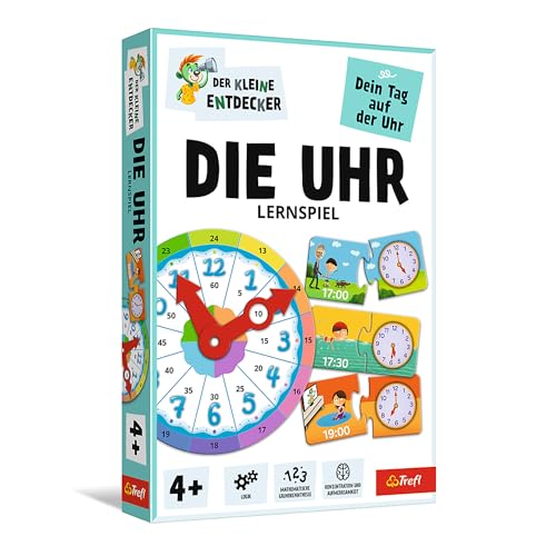 Trefl Die Uhr – Kleiner Entdecker Lernspiel für Kinder ab 4 Jahren von Trefl