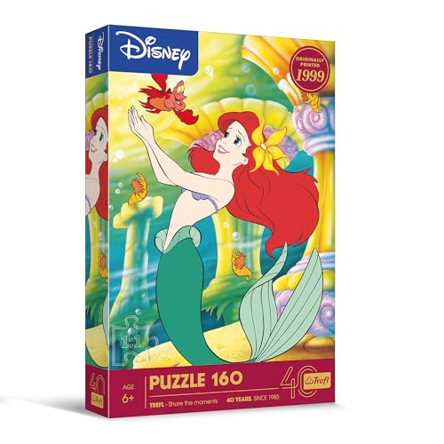 Trefl - Die kleine Meerjungfrau - Puzzle 160 Teile - Bunte Puzzles mit Disney-Figuren, Spaß für Kinder ab 6 Jahren Trefl - Die kleine Meerjungfrau - Puzzle 160 Teile - Bunte Puzzles mit Disney-Figuren, Spaß für Kinder ab 6 Jahren von Trefl