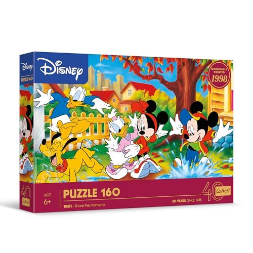 Trefl - Disney, Spaß in den Pfützen - Puzzle 160 Teile - Buntes Puzzle mit Figuren aus dem Mickey Mouse Zeichentrickfilm,Spaß für Kinder ab 6 Jahren Trefl - Disney, Spaß in den Pfützen - Puzzle 160 Teile - Buntes Puzzle mit Figuren aus dem Mickey Mouse Zeichentrickfilm,Spaß für Kinder ab 6 Jahren von Trefl