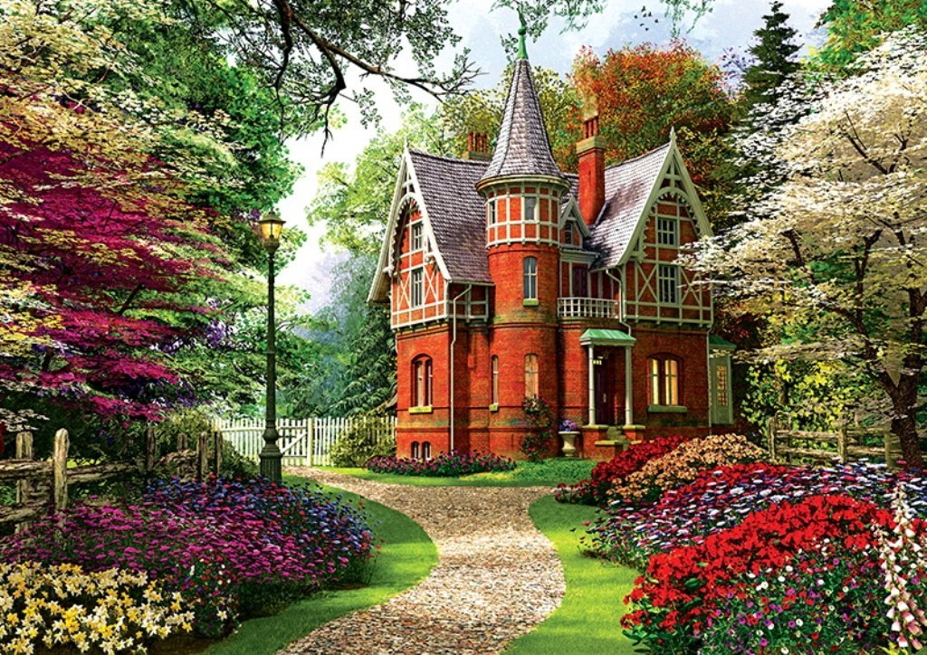 Trefl Dominic Davison: Victorian House 1000 Teile Puzzle Trefl-10355 von Trefl