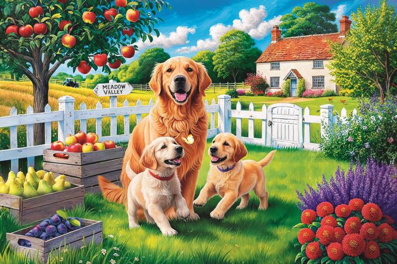 Trefl Easy Piece - Dogs in the Countryside 300 Teile Puzzle Trefl-23101 von Trefl