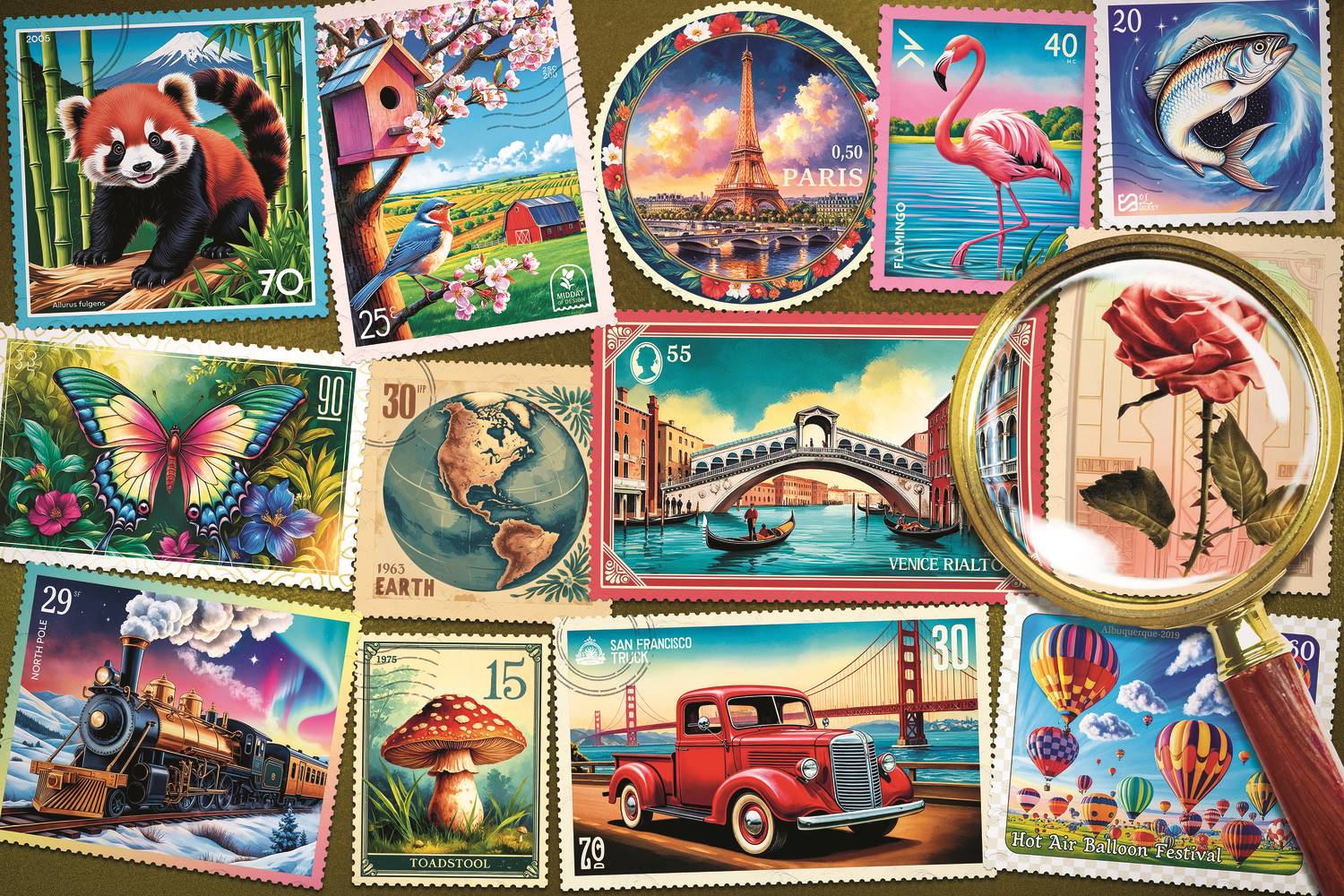 Trefl Easy Piece - Postage stamps 300 Teile Puzzle Trefl-23100 Trefl Easy Piece - Postage stamps 300 Teile Puzzle Trefl-23100 von Trefl