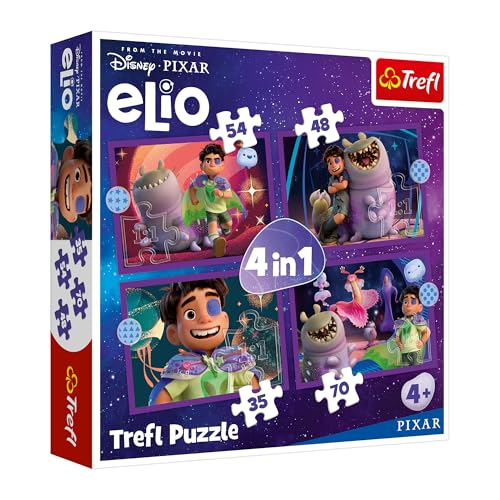 Trefl – Elio, Außerirdische Missionen Elio – 4-in-1-Puzzles, 4 Puzzles, 35 bis 70 Teile – Verschiedene Schwierigkeitsgrade, farbenfrohe Puzzles mit Märchenfiguren, Spaß für Kinder ab 4 Jahren Trefl – Elio, Außerirdische Missionen Elio – 4-in-1-Puzzles, 4 Puzzles, 35 bis 70 Teile – Verschiedene Schwierigkeitsgrade, farbenfrohe Puzzles mit Märchenfiguren, Spaß für Kinder ab 4 Jahren von Trefl