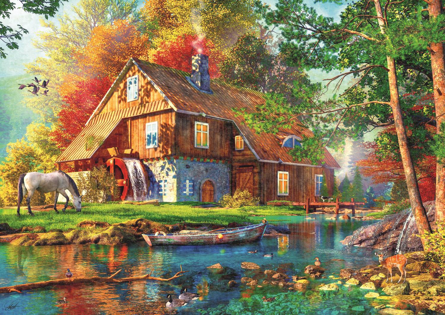 Trefl Ferienhaus Am Fluss 500 Teile Puzzle Trefl-37484 Trefl Ferienhaus Am Fluss 500 Teile Puzzle Trefl-37484 von Trefl
