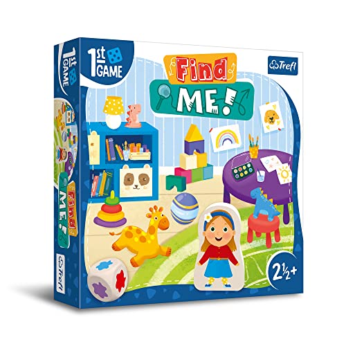 Trefl 02345 Erstes, Brettspiel für die Kleinsten, Gegenstände, kooperatives Kleinkinder, große Elemente, spielerisches Lernen, Spiel für Kinder ab 2,5 Jahren Game, Find me von Trefl