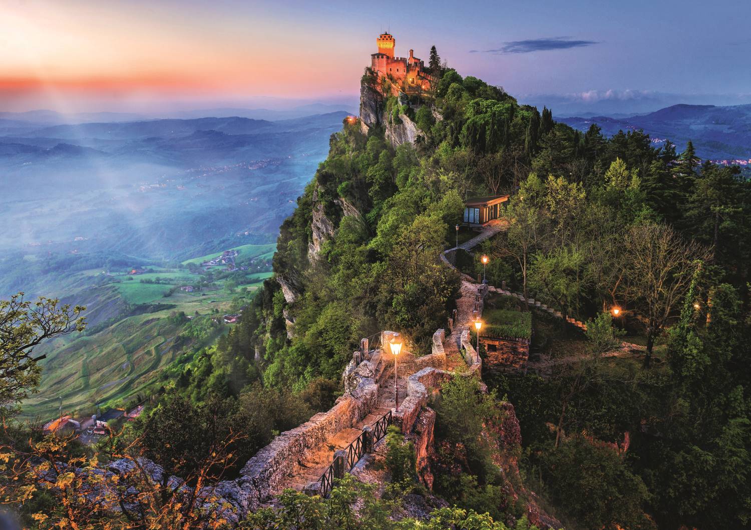 Trefl Foto-Odyssee: Cesta Tower, San Marino 1000 Teile Puzzle Trefl-10822 von Trefl