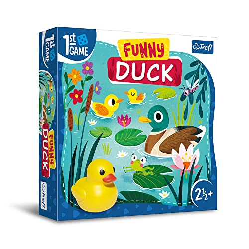 Trefl - Funny Duck, Erstes Brettspiel - Brettspiel für die Kleinsten, Gummiente, große Elemente, kooperatives Spiel mit Aufgaben für Kleinkinder, spielerisches Lernen, Spiel für Kinder ab 2,5 Jahren Trefl - Funny Duck, Erstes Brettspiel - Brettspiel für die Kleinsten, Gummiente, große Elemente, kooperatives Spiel mit Aufgaben für Kleinkinder, spielerisches Lernen, Spiel für Kinder ab 2,5 Jahren von Trefl