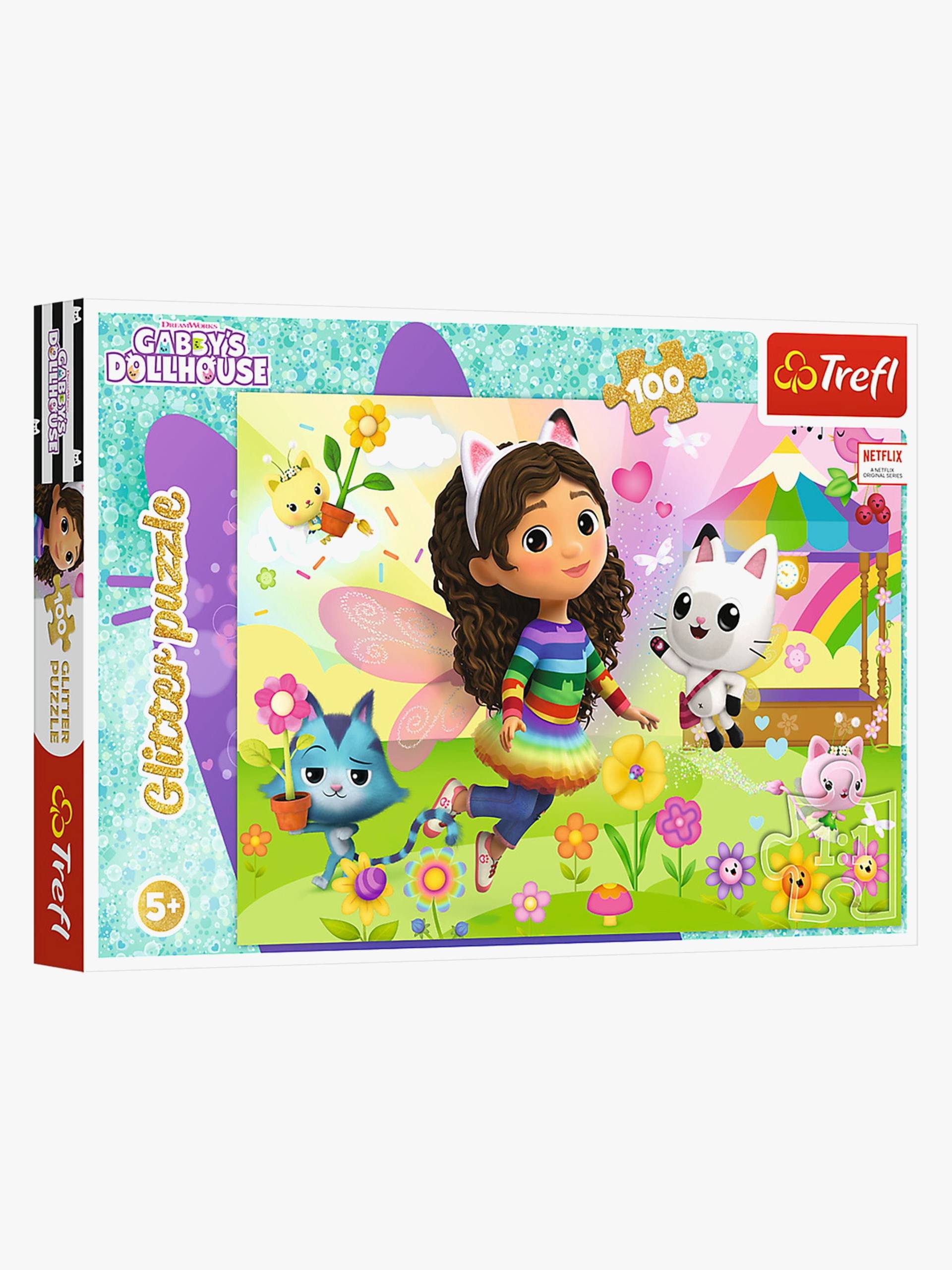 Trefl Gabbys Dollhouse Glitter Puzzle 100 Teile von Trefl