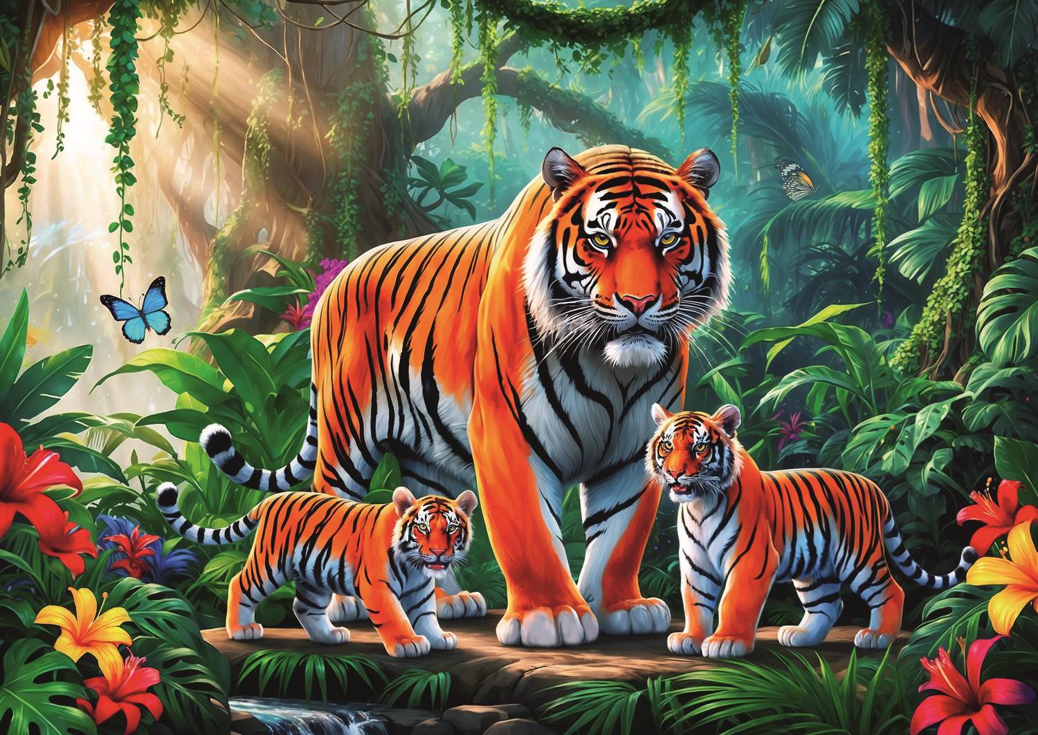 Trefl Gewohnheiten Des Tigers 200 Teile Puzzle Trefl-13330 von Trefl