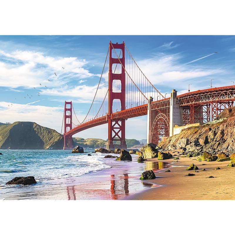 Trefl Golden Gate Bridge - San Fransisco 1000 Teile Puzzle Trefl-10722 von Trefl