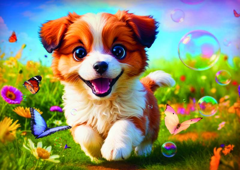 Trefl Happy Puppy 500 Teile Puzzle Trefl-37524 von Trefl