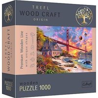 Holz Puzzle 1000 Sonnenuntergang am Golden Gate von Trefl