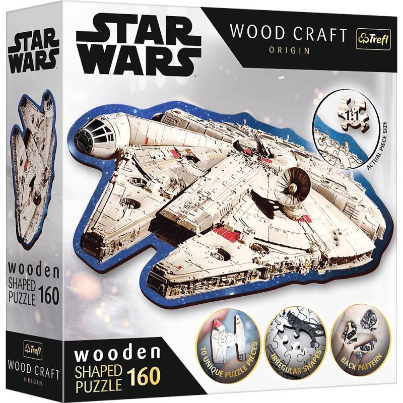 Trefl Holzpuzzle 160 Teile - Star Wars: Millennium Falcon - von Trefl
