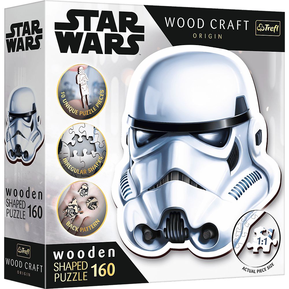Trefl Holzpuzzle 160 Teile - Star Wars: Stormtrooper Helm - von Trefl