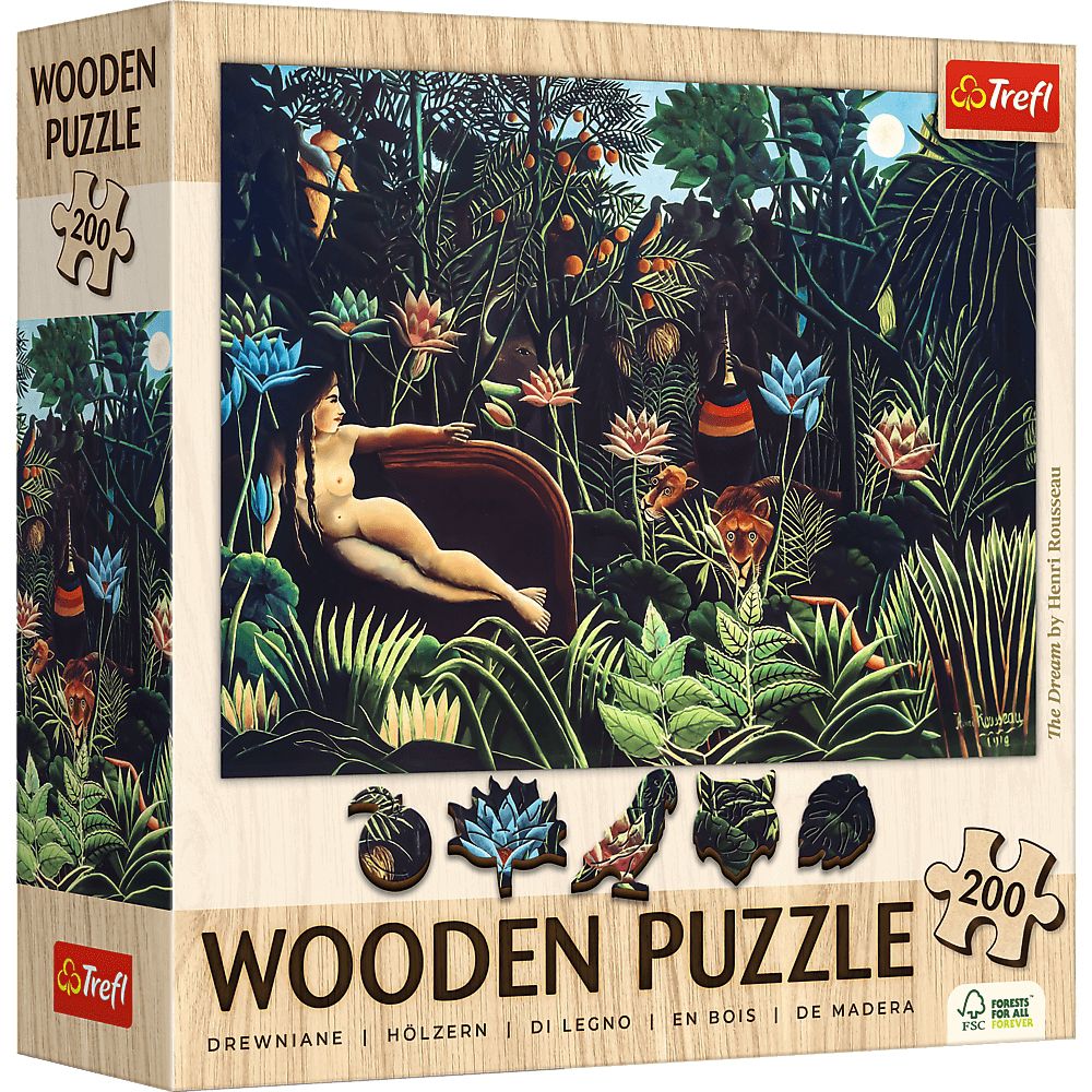 Trefl Holzpuzzle 200 Teile - Henri Rousseau: Der Traum - von Trefl