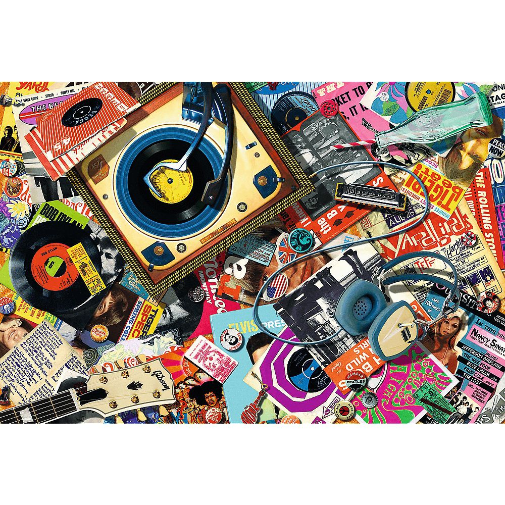 Trefl Holzpuzzle 500+1 Teile - Die Welt der Musik - von Trefl