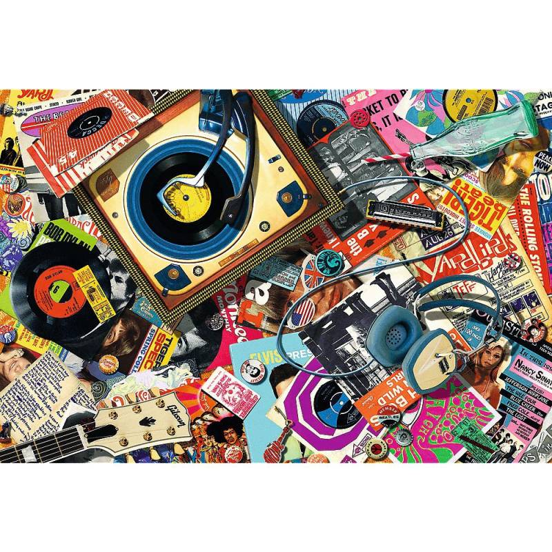Trefl Holzpuzzle 500+1 Teile - Die Welt der Musik - von Trefl