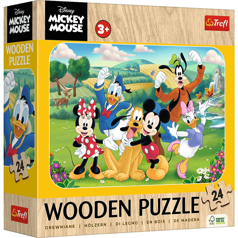 Trefl Holzpuzzle für Kinder 24 Teile - Disney: Micky Maus und Freunde - von Trefl